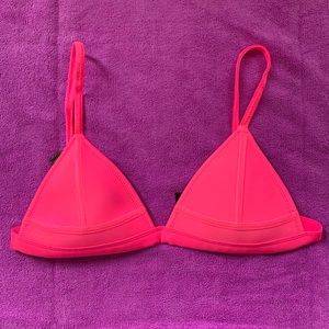 Triangl Pink Bikini Top with Sling Bag